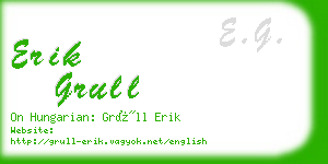 erik grull business card